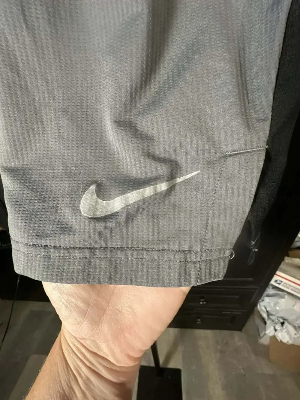 Nike Dri-FIT Men's Athletic Training Shorts Grey and Black Size Small#861